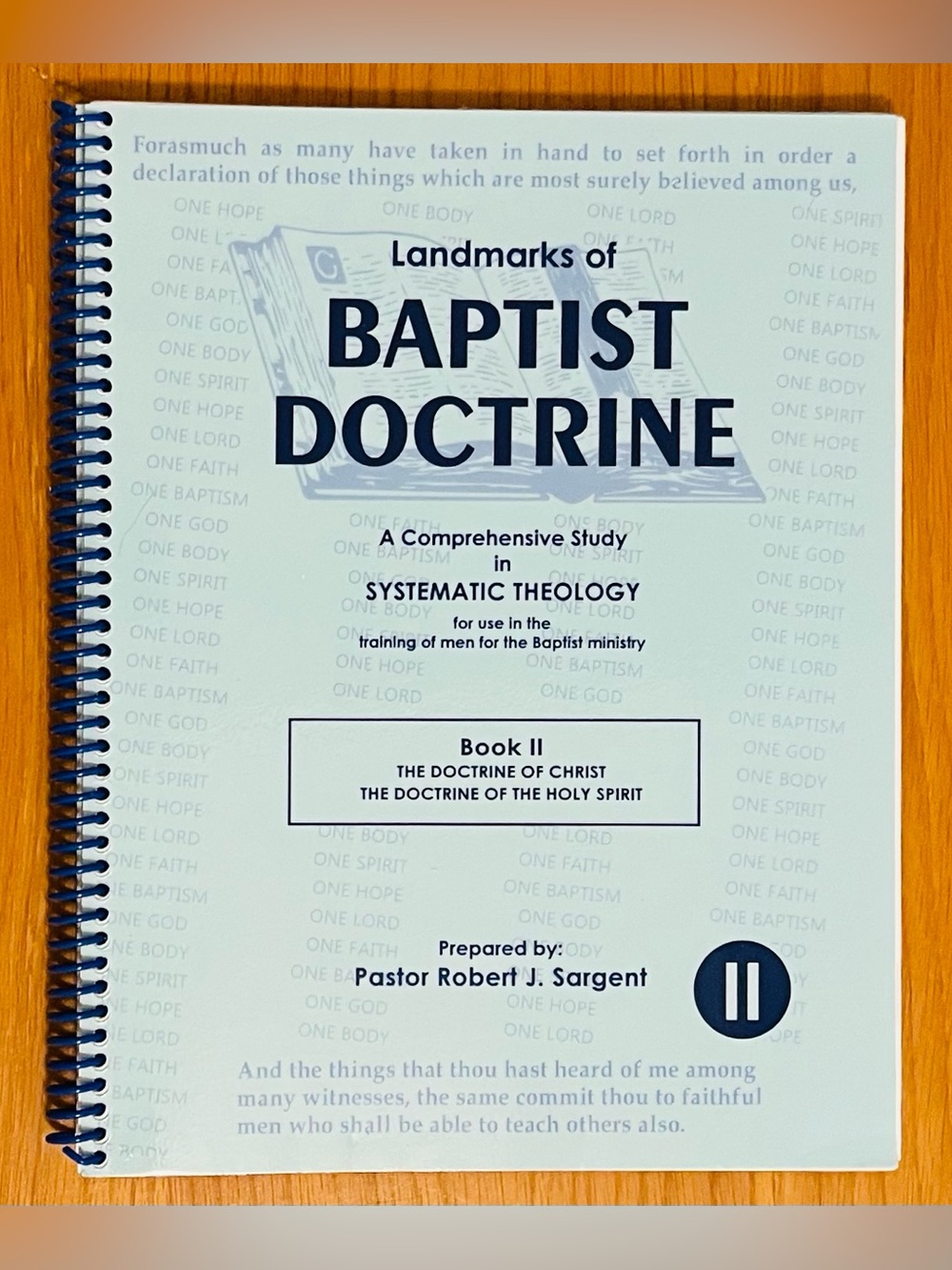 Landmarks of Baptist Doctrine: Systematic Theology by Robert J. Sargent, 2nd Ed.